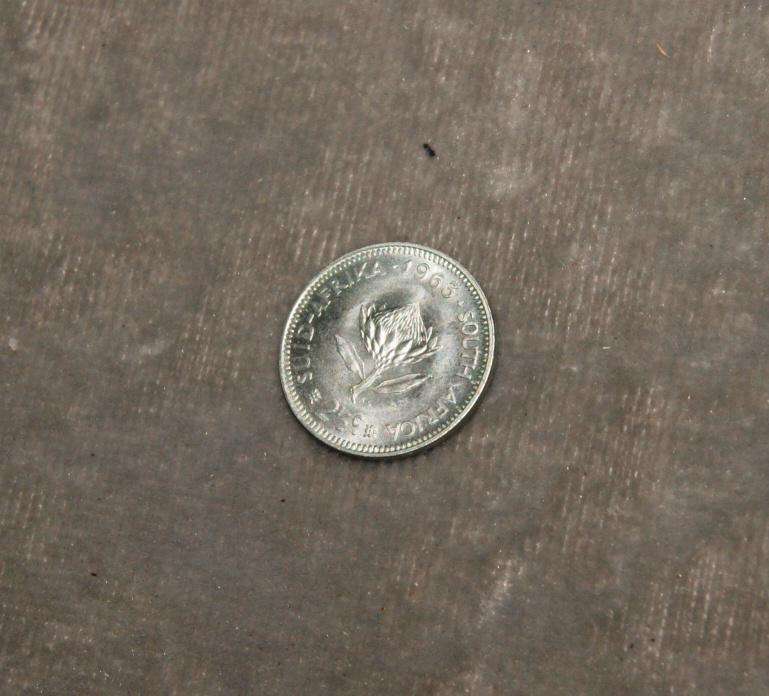 1963 2 1/5c South Africa BU/UNC 50% silver @ crazy low R1 start