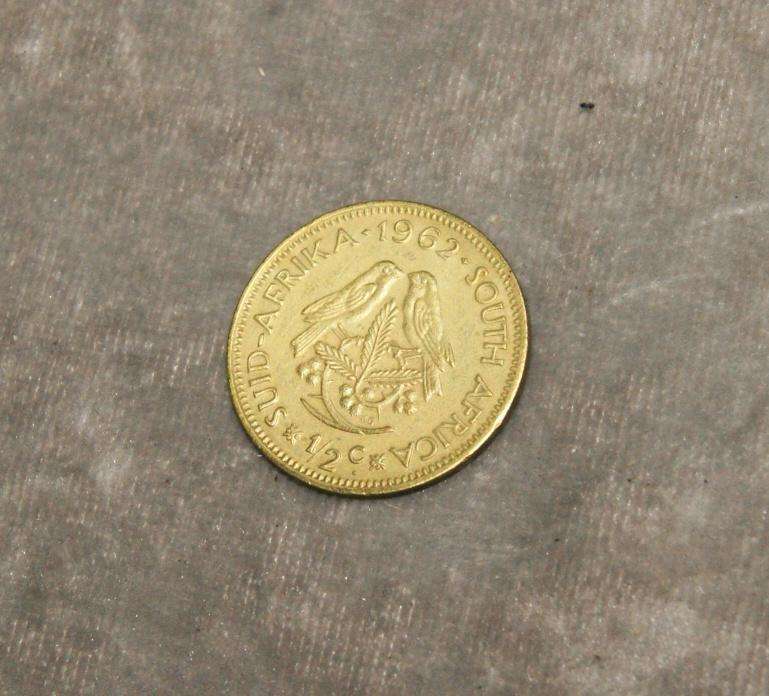 1962 1/2c South Africa coin UNC @ crazy low R1 start
