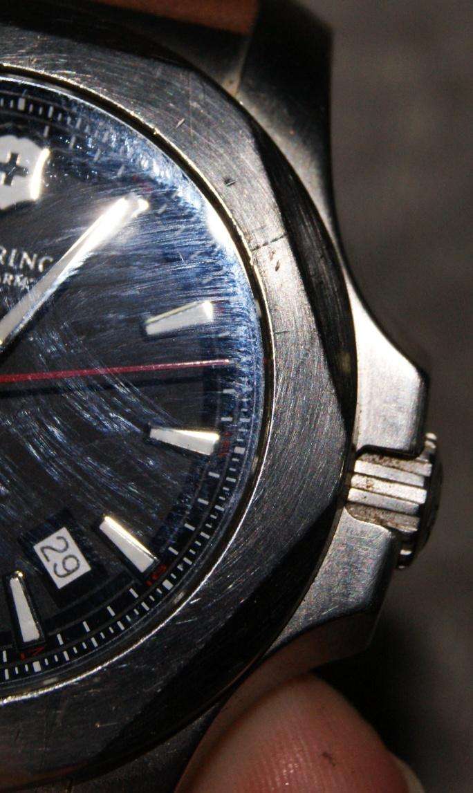 Victorinox Swiss Army 241682 Stainless Steel Watch with Leather Strap