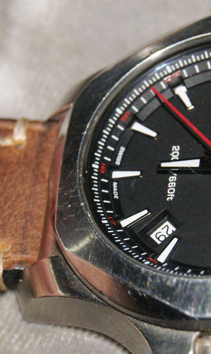 Victorinox Swiss Army 241682 Stainless Steel Watch with Leather Strap