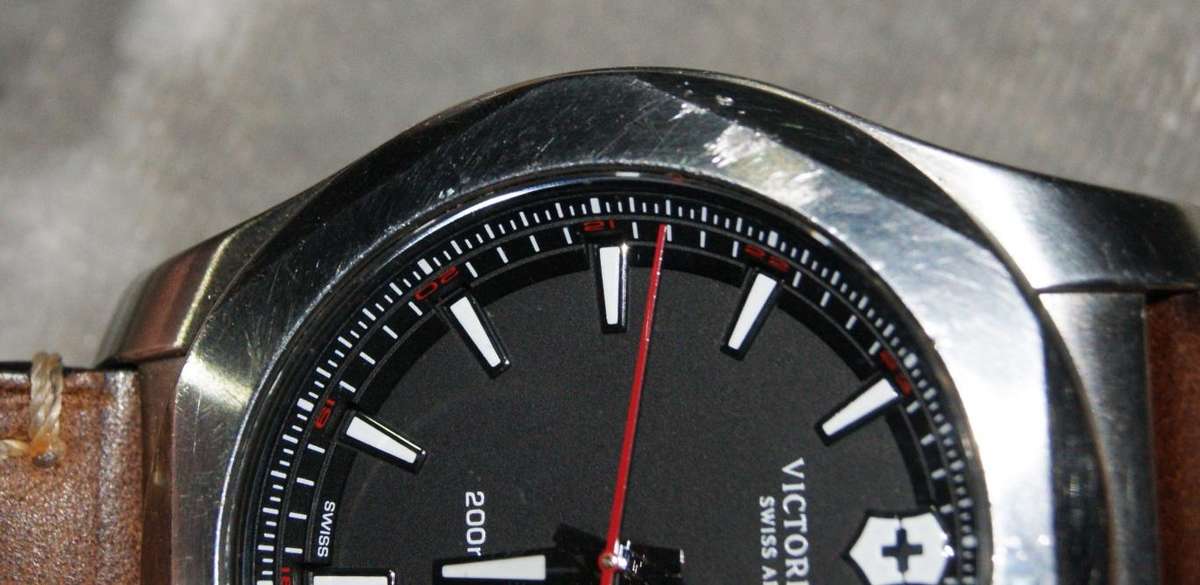 Victorinox Swiss Army 241682 Stainless Steel Watch with Leather Strap