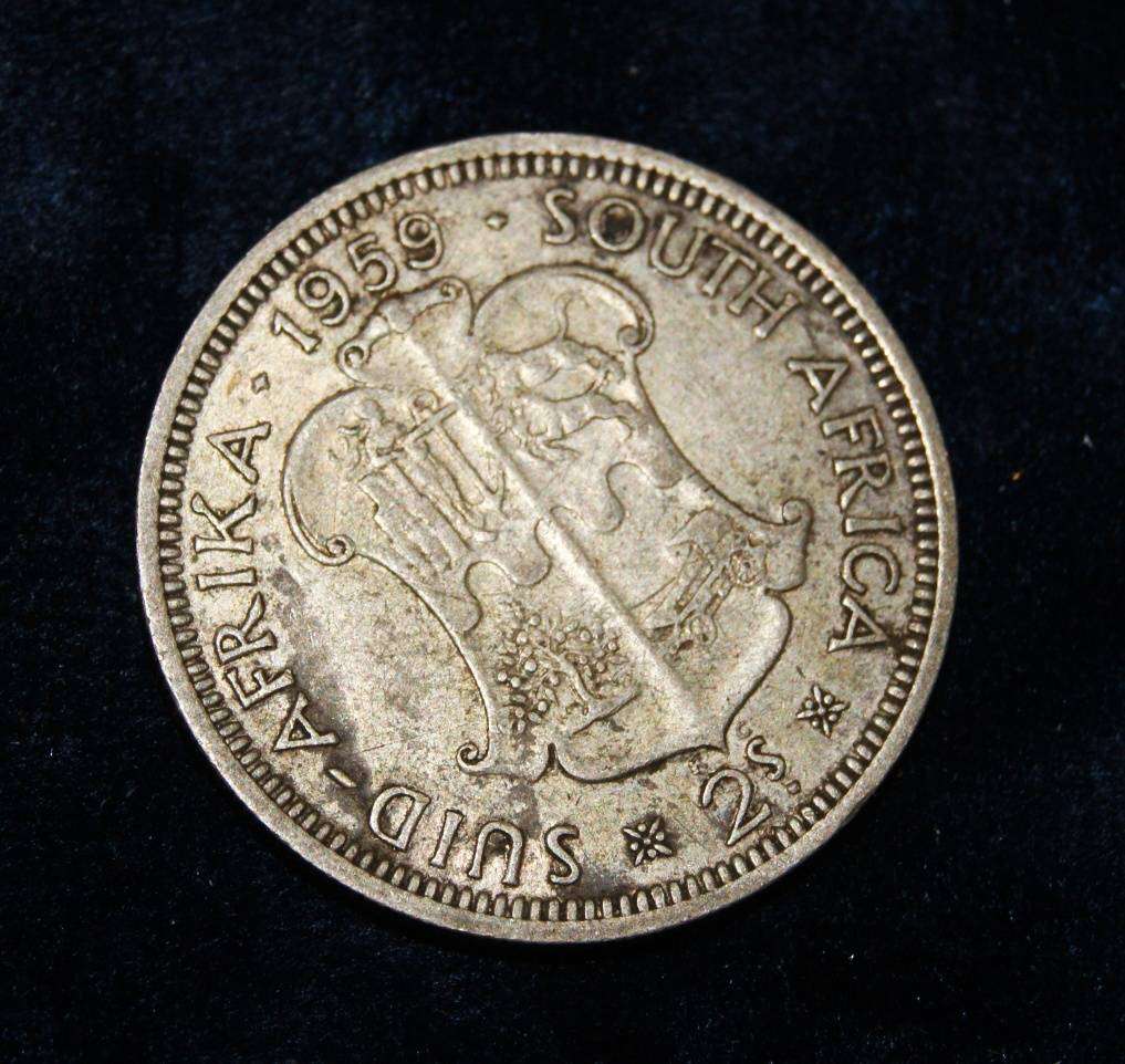 1959 2 Shilling South Africa (11.2g)
