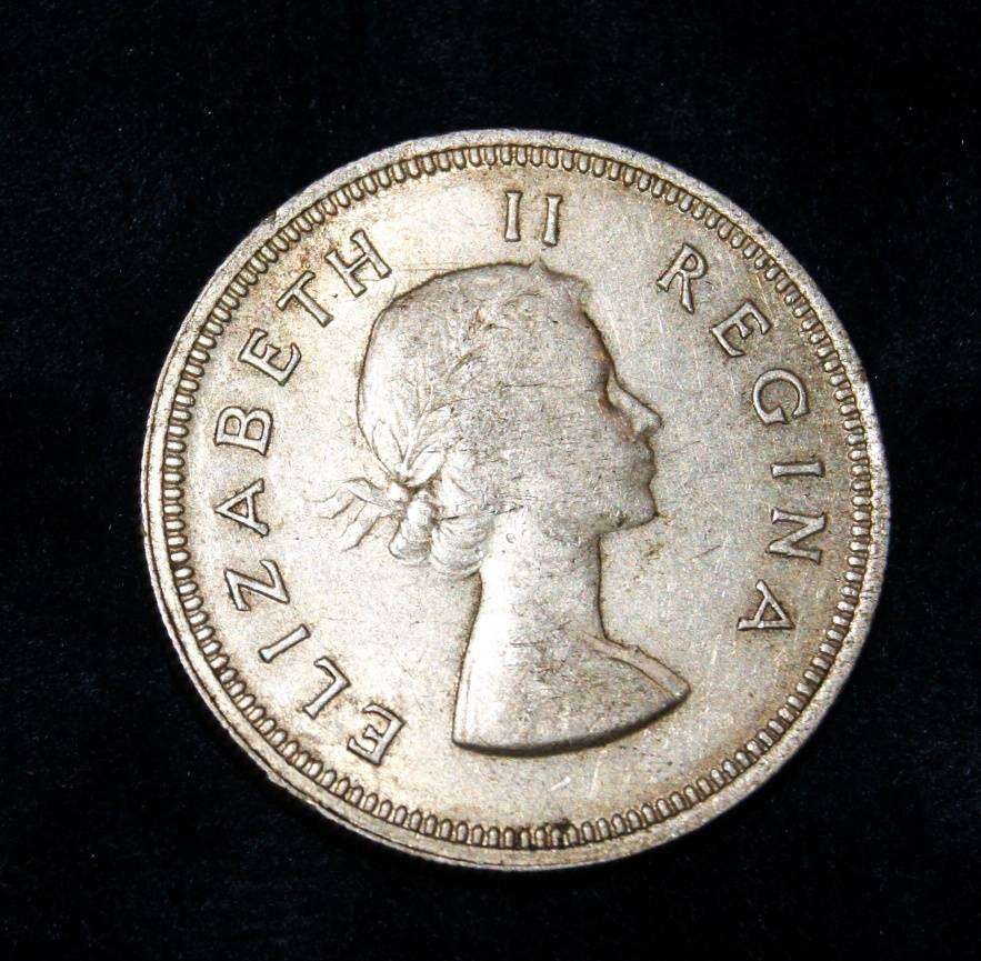 1957 2 Shilling South Africa XF (11.2g)