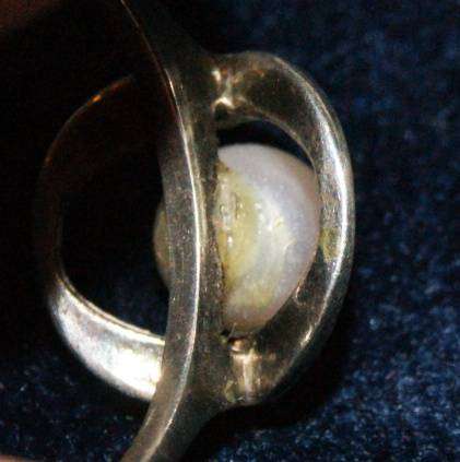 Jayem Silver and Pearl Ring