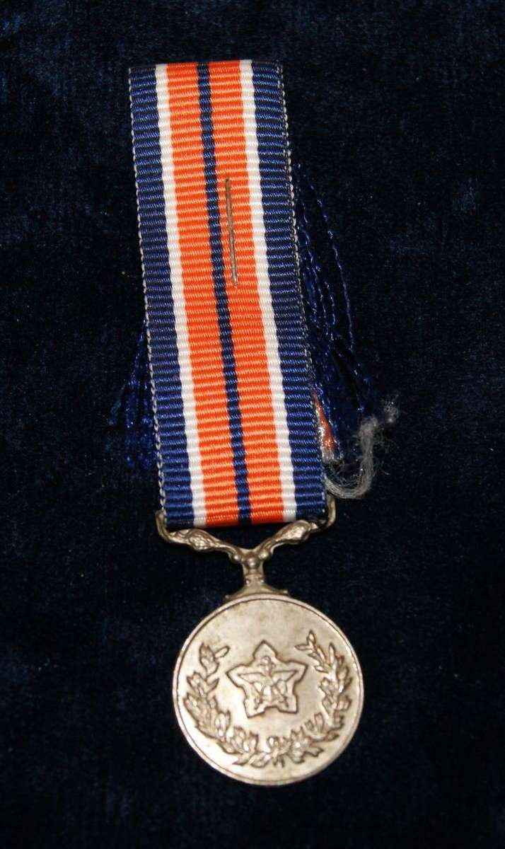 1980s SADF Miniature General Service Medal with Ribbon