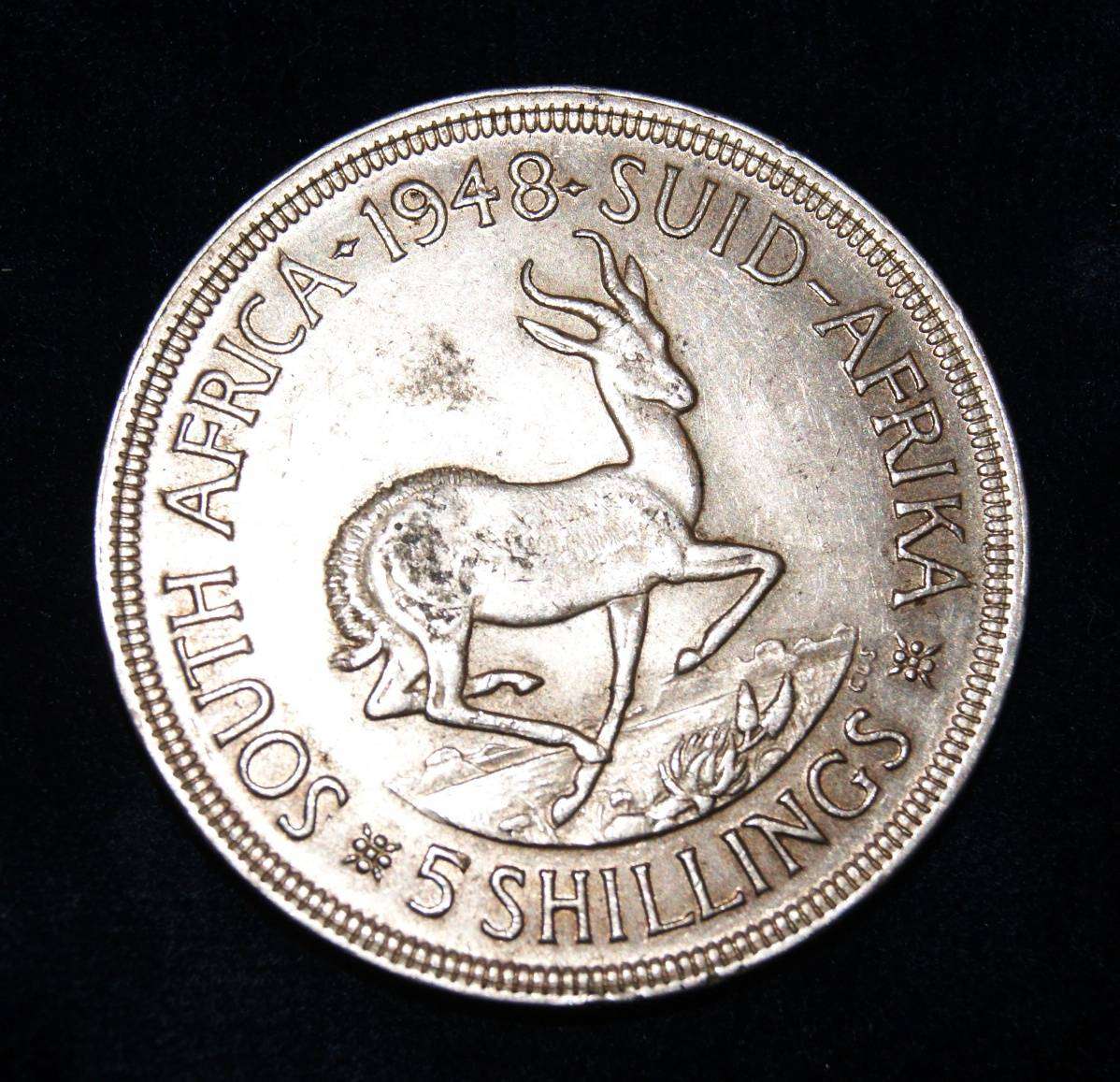 1948 5 Shilling South Africa (28.4g)