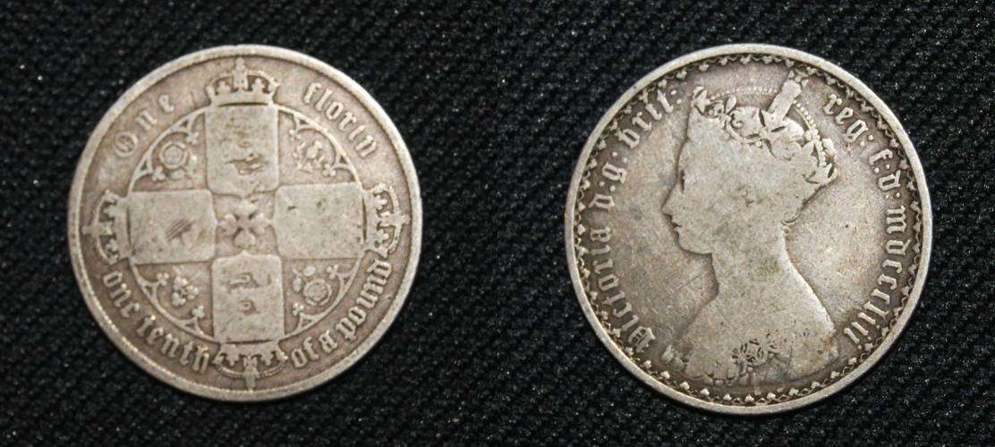 1853 UK 1 Florin (MDCCCLIII)