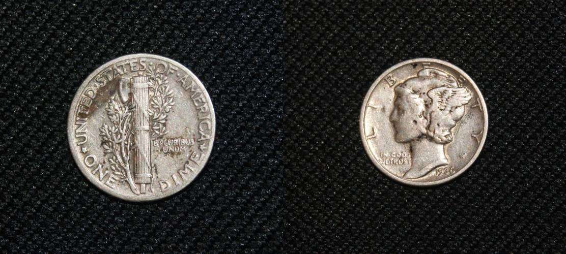1936 USA Dime