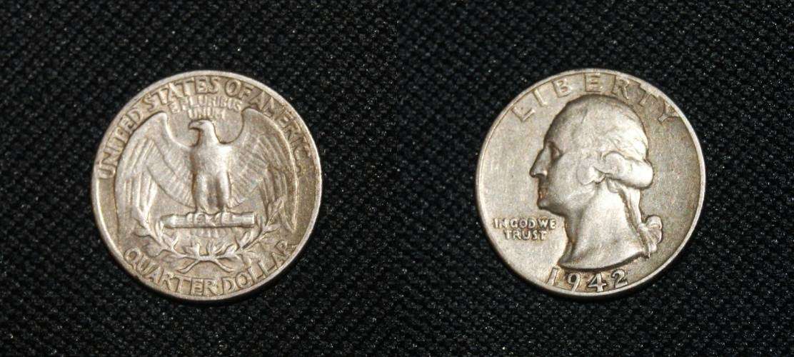 1942 USA Quarter Dollar