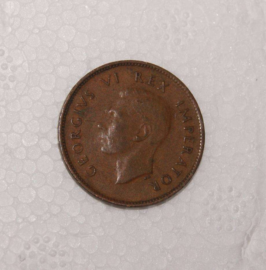 1943 Quarter Penny South Africa (Red Brown)
