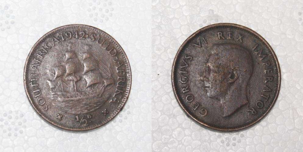 1942 South Africa Half Penny VF