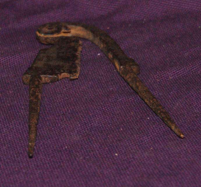 Antique Zoomorphic Koftgari Sarota (Betel Nut Cutter)
