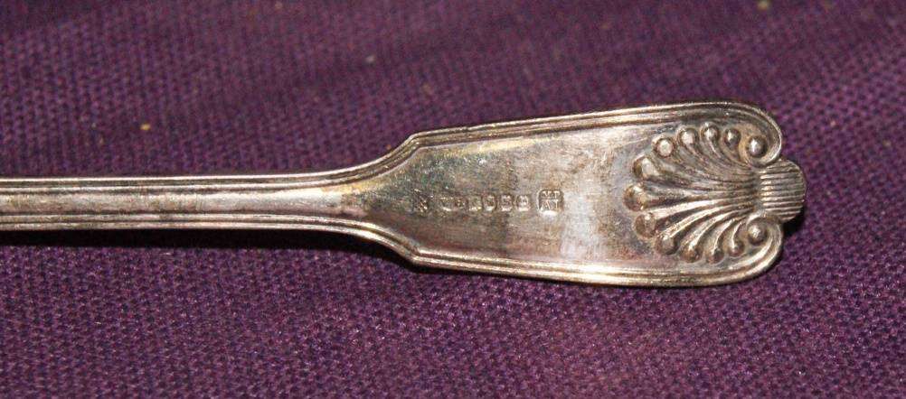 Vintage Fiddle Thread and Shell Pattern Fork A1 Silver Plate