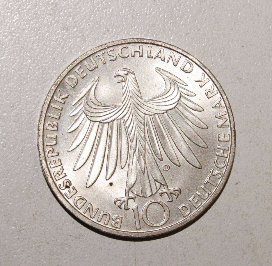 1972 Munich Olympic Games 10 Mark D Mint Mark UNC