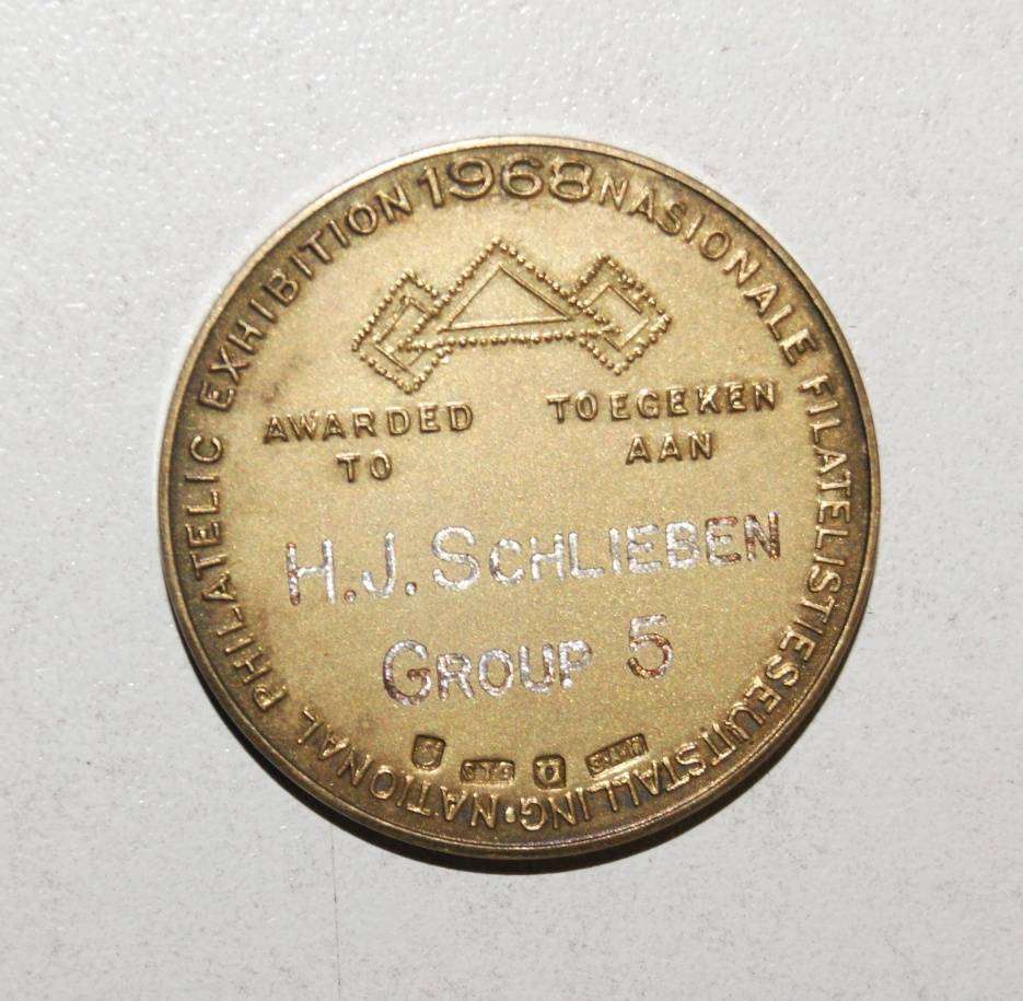 Sterling Silver East London Philatelic Society Medal S.A.M