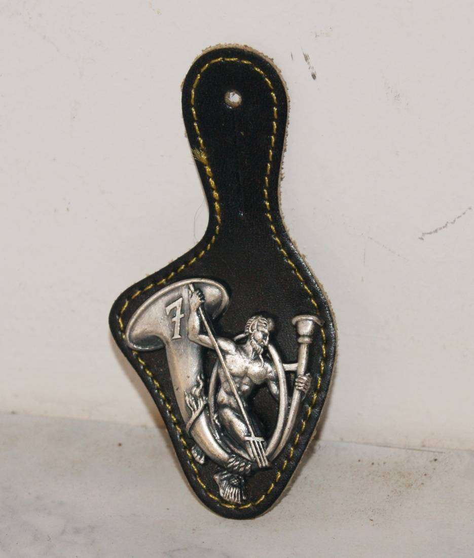 Vintage Authentic French 7th Alpine Chasseurs Battalion "Blue Devil" Breast Badge by Drago Noisel
