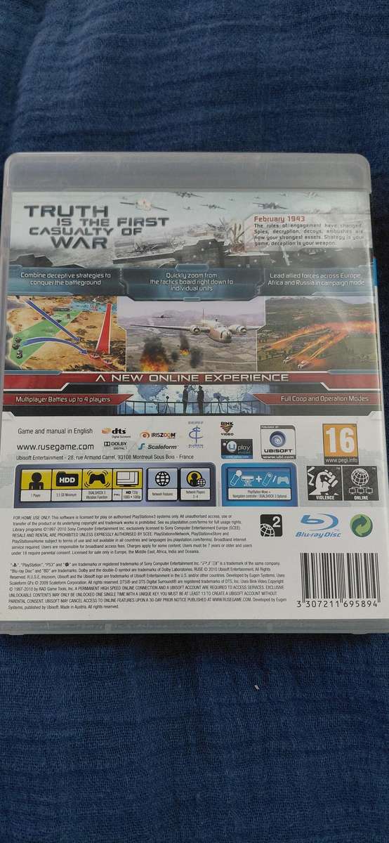 RUSE PlayStation 3 (PAL)