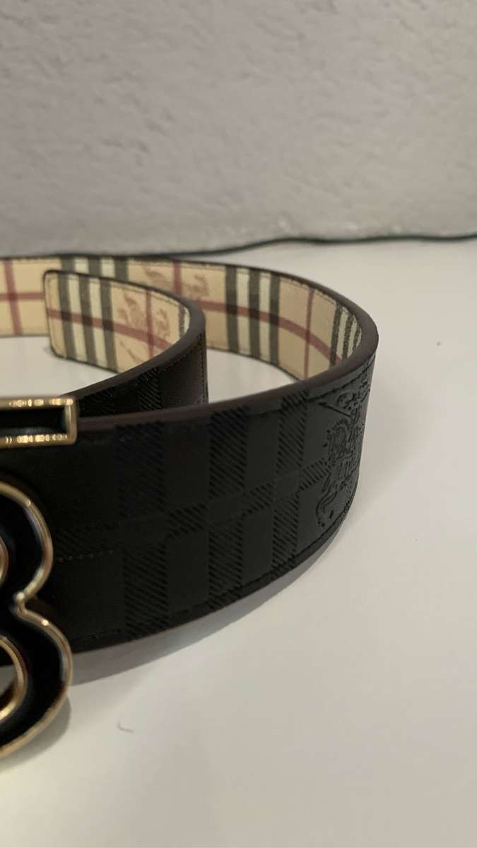 Burberry reversible belt