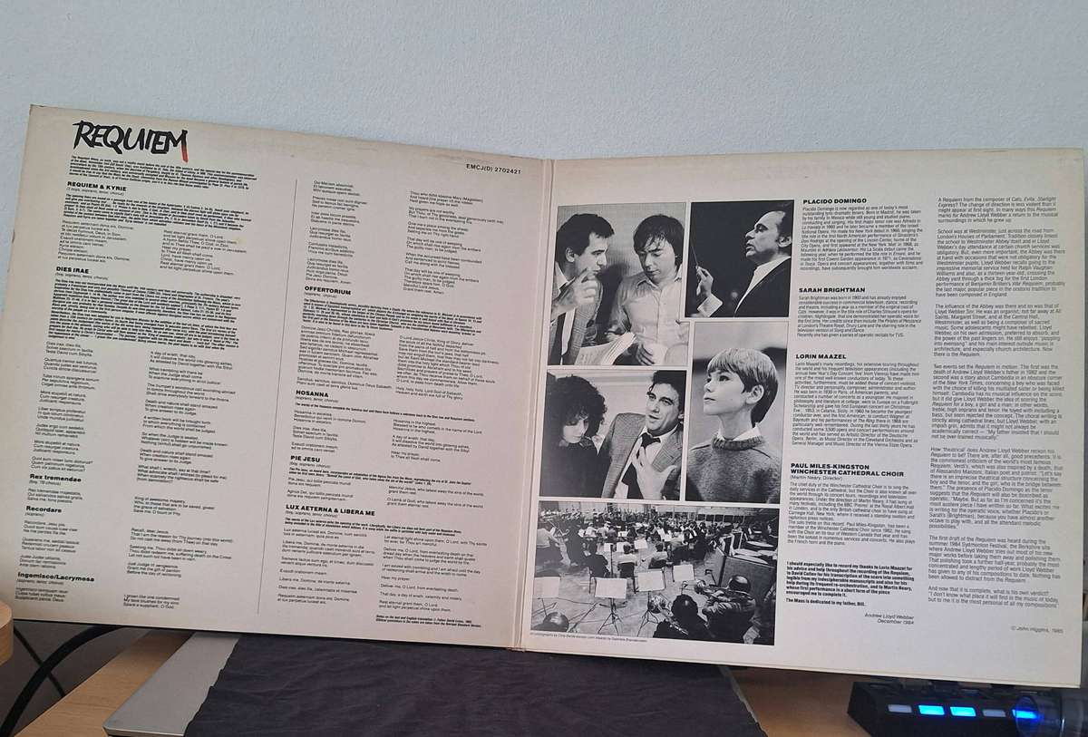 Andrew Lloyd Webber  - REQUIEM  His Master's Voice Vinyl LP