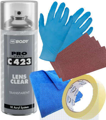 HB Body C423 Professional Headlight Restoration Kit  Restore Clarity, Enhance Safety and Visibility