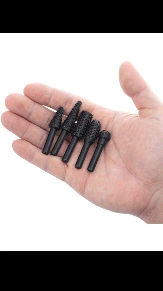 5pc Wood Rasp bit Woodworking carving, grinding shaping tool bit