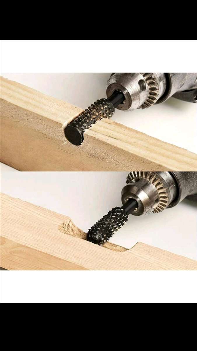 5pc Wood Rasp bit Woodworking carving, grinding shaping tool bit