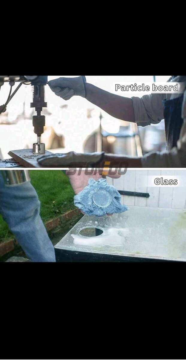 10-Piece Diamond-Coated Hole Saw Drill Bit Set (3mm - 50mm)  Precision Drilling for Hard Material