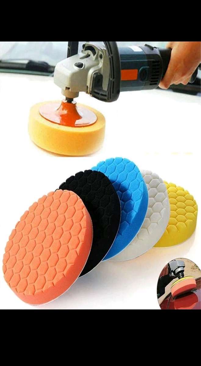 5pc 5" Sponge Polishing Pads  Ultimate Waxing & Polishing Performance!
