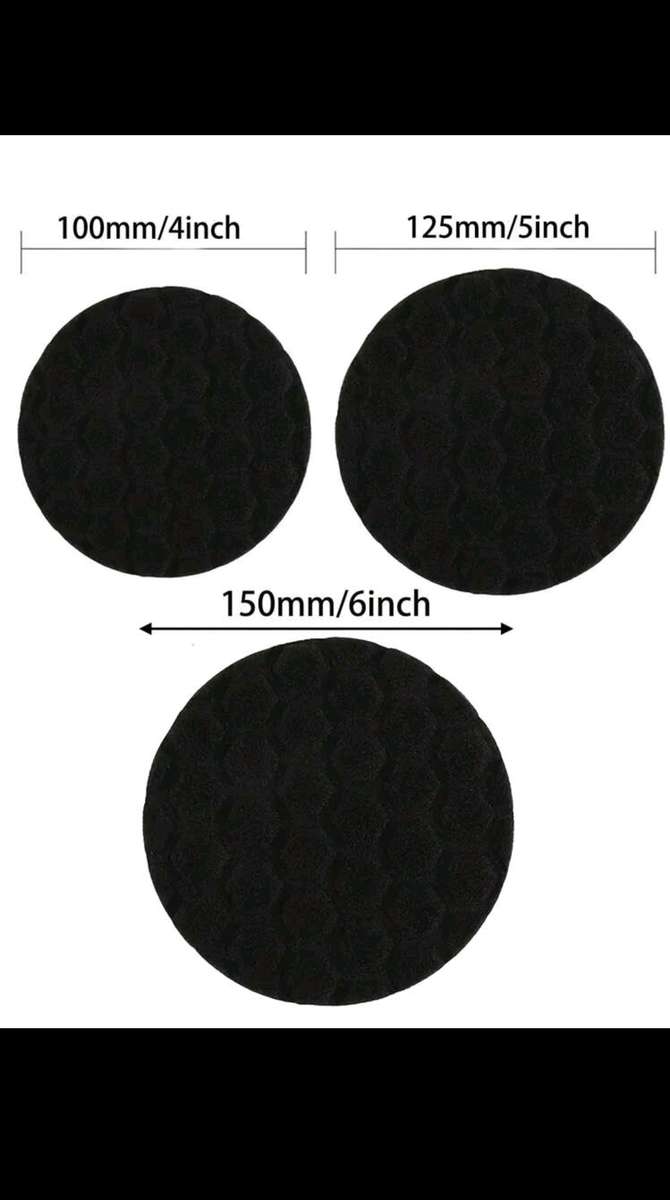 5pc 5" Sponge Polishing Pads  Ultimate Waxing & Polishing Performance!