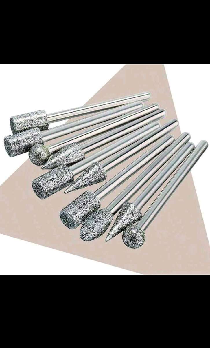 20pc Diamond burrs. DIY work on any surface. Drilling, carving, engraving, etching etc.