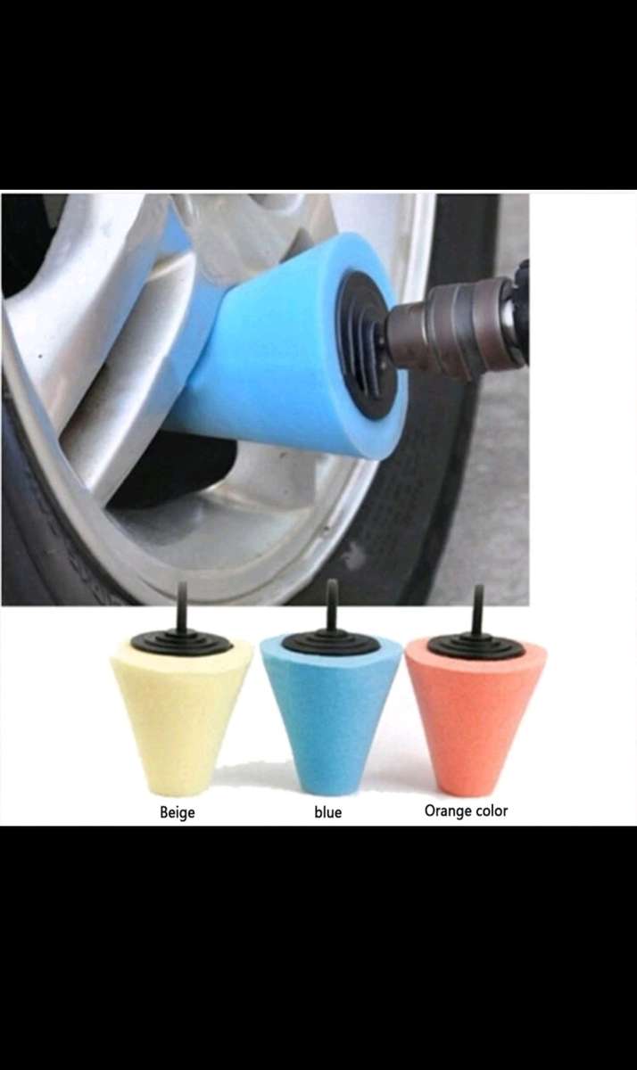 1pc Cone Car Wheel Polishing Sponge