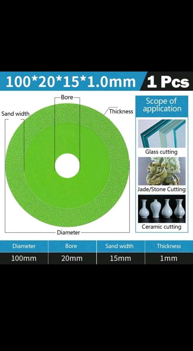 100mm Ultra-Thin Glass Cutting Disc