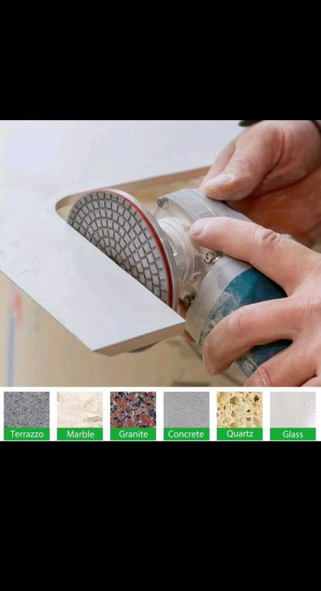 9pcs 4 Inch Diamond Polishing Pads Set Wet Dry Polishing Pad Kit, 50 to 3000.