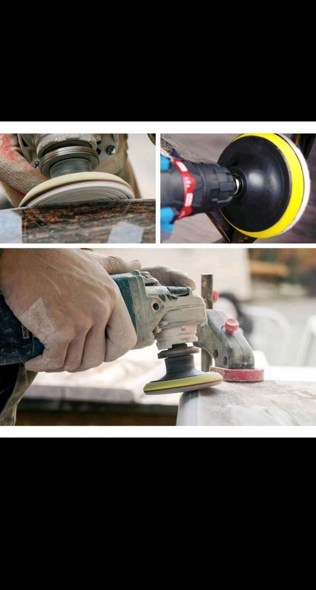 9pcs 4 Inch Diamond Polishing Pads Set Wet Dry Polishing Pad Kit, 50 to 3000.