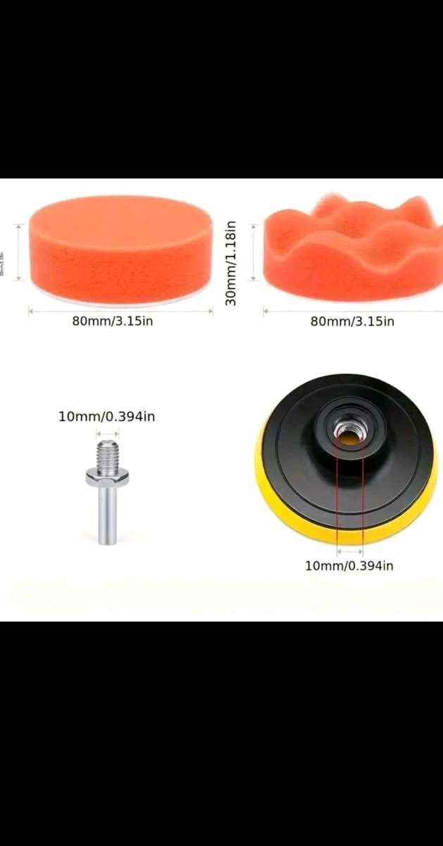 11-Piece Polishing & Buffing Pad Set  3 Inch (75mm)
