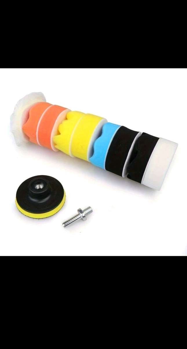  11pc Car Detailing Sponge & Wool Pad Kit  Buff, Polish & Shine