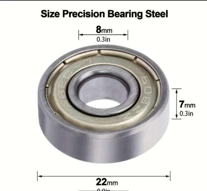 608ZZ Ball Bearings (8x22x7mm)