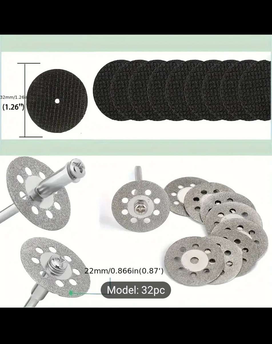 32pcs Mini Rotary Tool Kit  Precision Cutting for Multiple Materials!