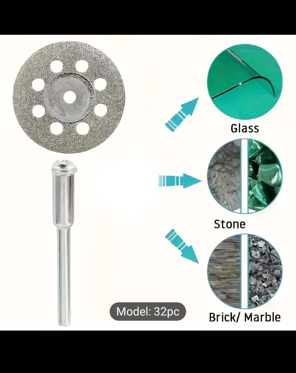32pcs Mini Rotary Tool Kit  Precision Cutting for Multiple Materials!
