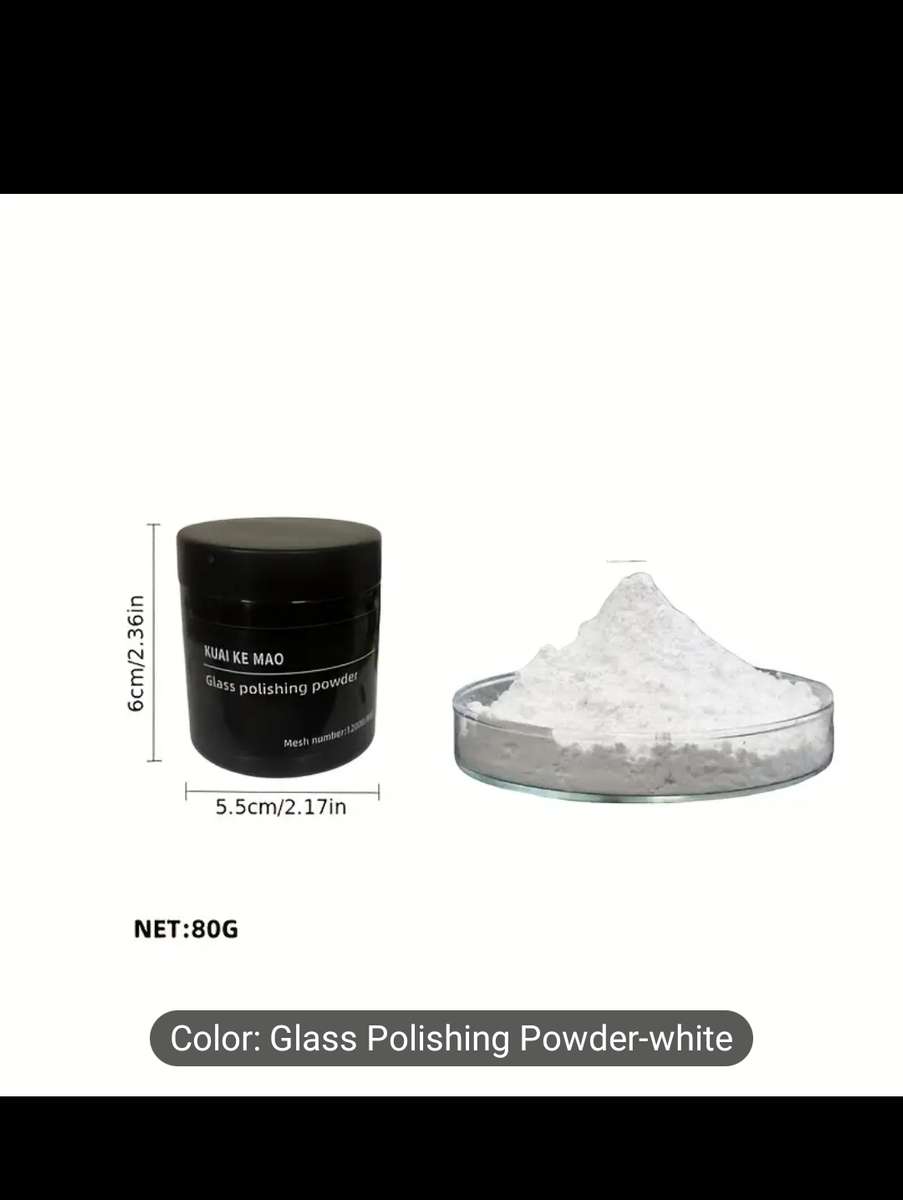 80g Glass Polishing Powder  Scratch Repair & Chrome Restoration