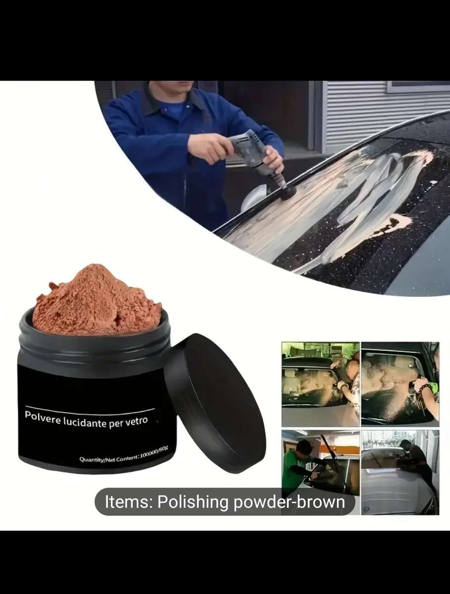80g Glass Polishing Powder  Scratch Repair & Chrome Restoration