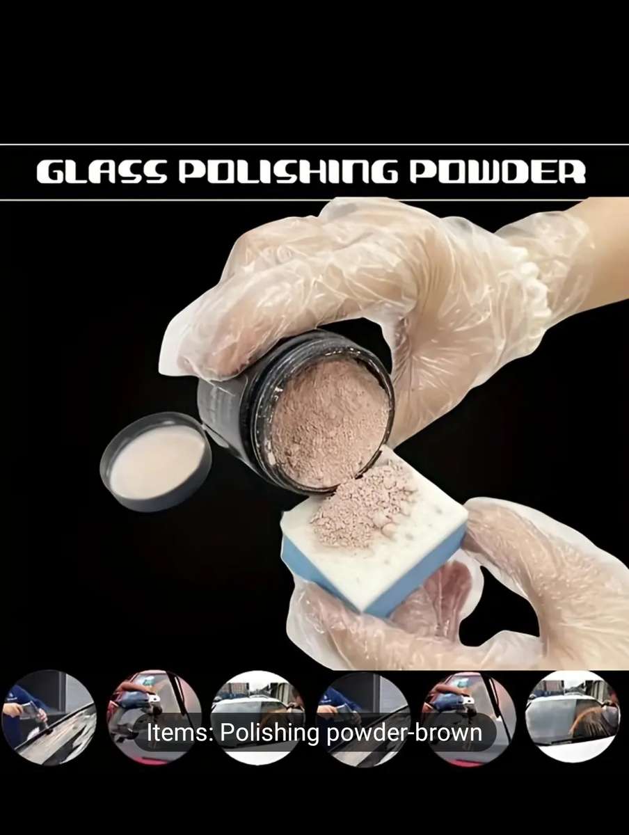 80g Glass Polishing Powder  Scratch Repair & Chrome Restoration