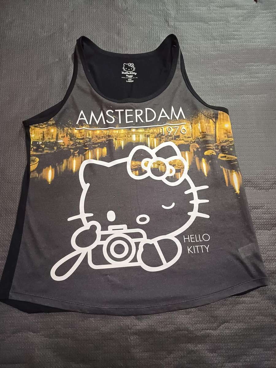 Ladies Pjs Top Hello Kitty (Size L)