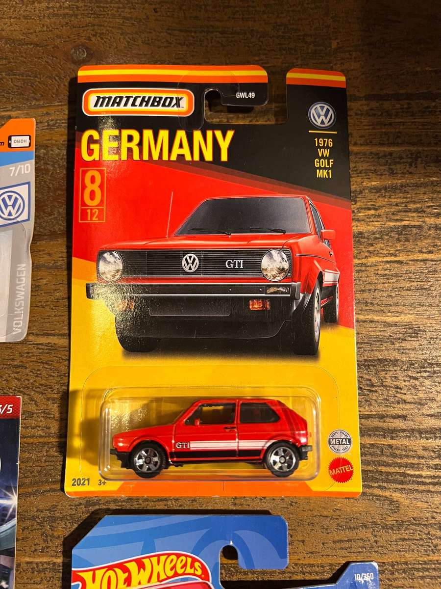 Hot Wheels & Matchbox Volkswagen Golf Collection - 4 Cars
