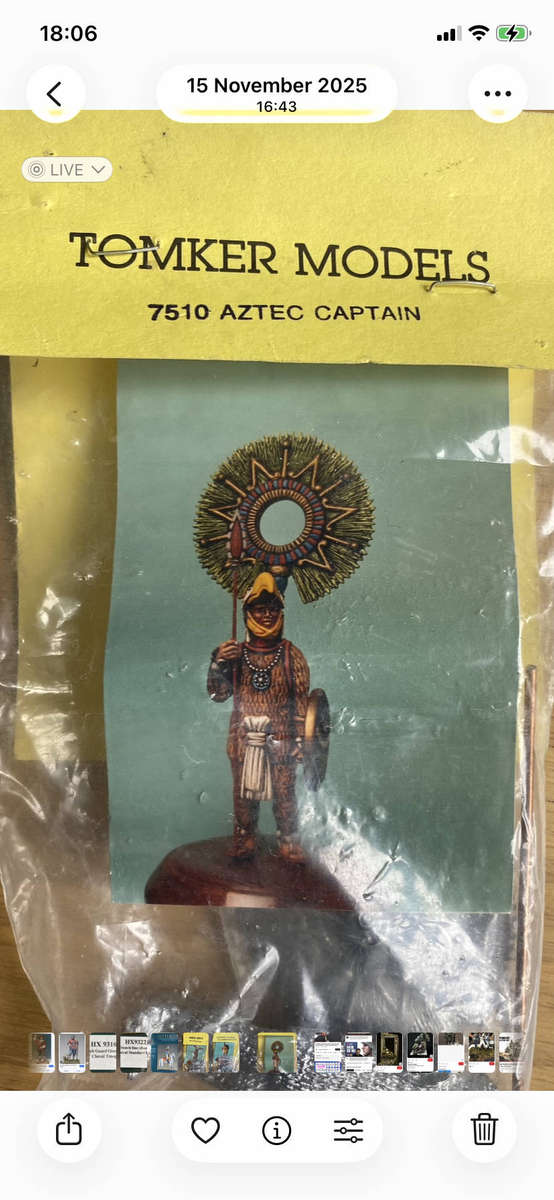 Metal Military Figures - Aztec 3 Figures 54mm