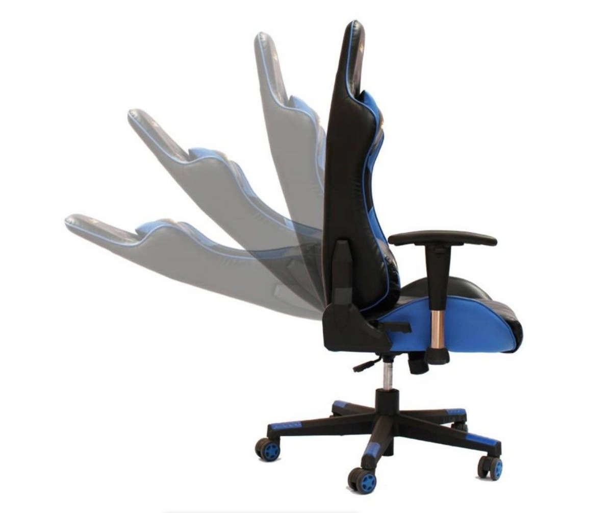 High-Back Adjustable Gaming Chair (Blue)