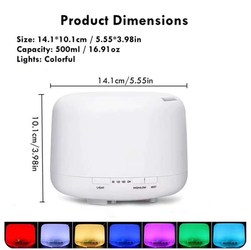 300ML Air Humidifier Essential Oil Diffuser Aroma Diffuser With Colorful Night Lights USB Humidifier