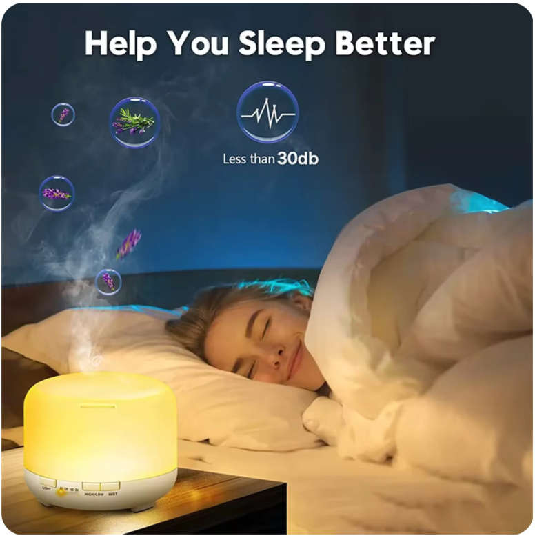 300ML Air Humidifier Essential Oil Diffuser Aroma Diffuser With Colorful Night Lights USB Humidifier