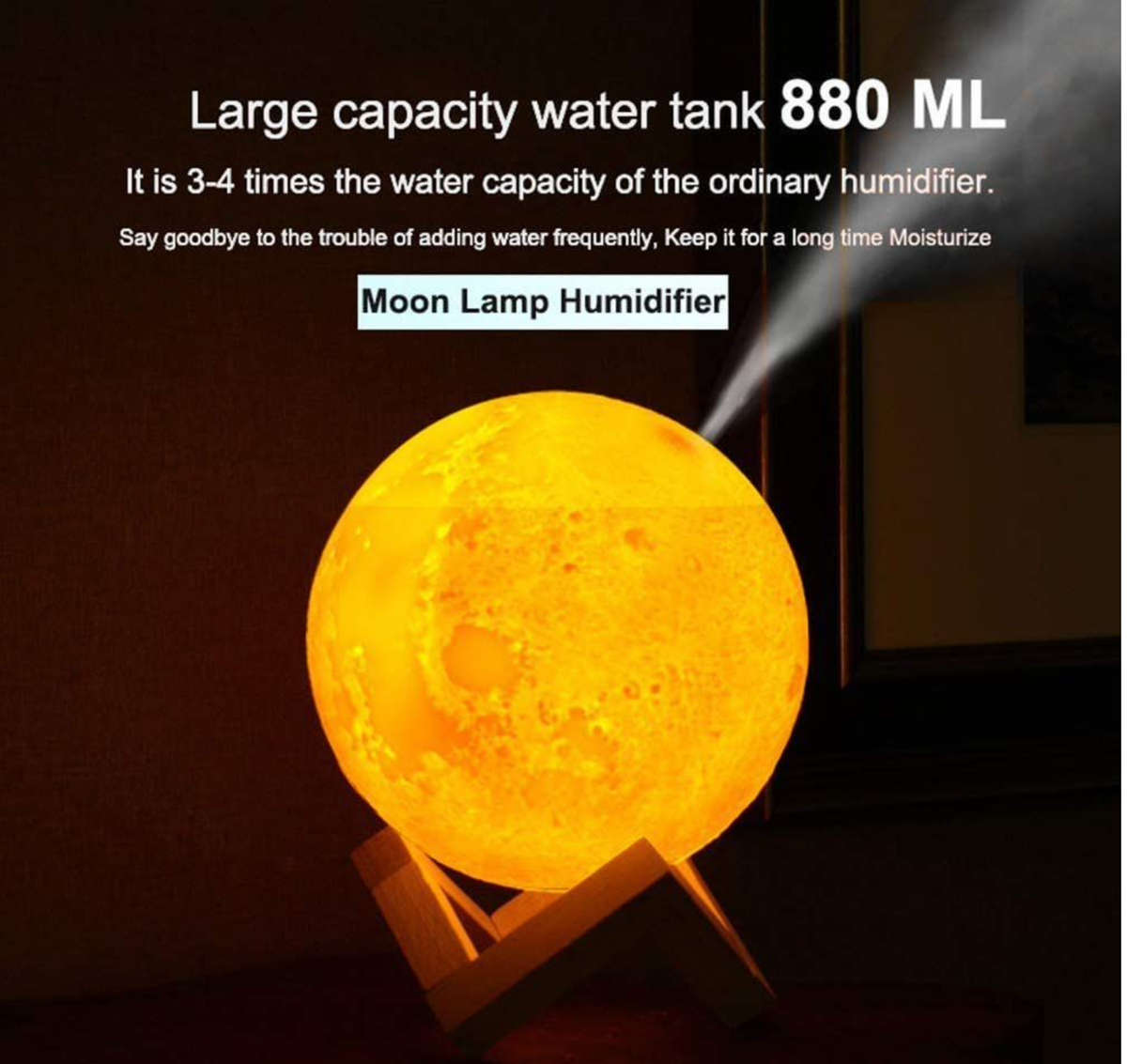 Humidifier- 3D Moon Lamp