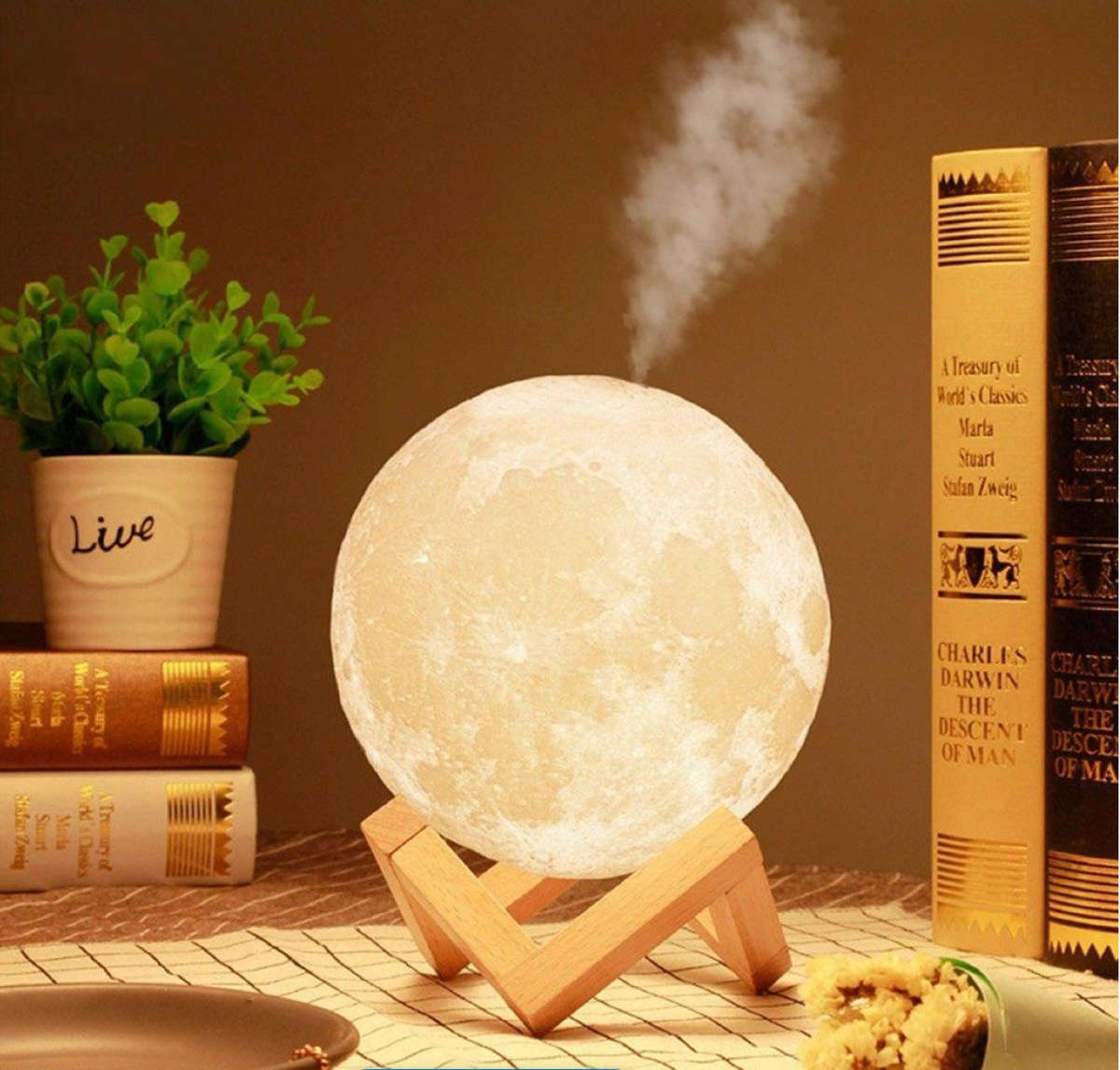 Humidifier- 3D Moon Lamp